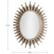 Jean Michel Antique Gold Oval Accent Mirror