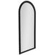 Belle Plaster Black Arched Wall Mirror