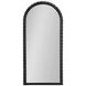 Belle Plaster Black Arched Wall Mirror
