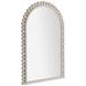 Belle Distressed White Arched Vanity Mirror