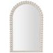 Belle Distressed White Arched Vanity Mirror