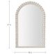 Belle Distressed White Arched Vanity Mirror