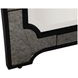 Chantel Aged Antique and Black Rectangular Wall Mirror