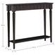 Peterson Dark Stained Oak Rectangular Small Console Table