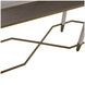 Sue Cerused White and Brushed Gold Rectangular Console Table