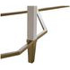 Sue Cerused White and Brushed Gold Rectangular Console Table