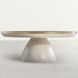 Cain Cerused Light Natural Round Marble Top Cocktail Table