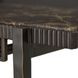 Ariana Forged Antique Bronze and Marron Imperial Rectangular Marble Top Bar Console