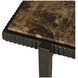 Ariana Forged Antique Bronze and Marron Imperial Rectangular Marble Top Bar Console
