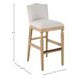 Gaston Slipaway Sand Performance Fabric Bar Stool