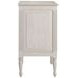 Caroline Cerused White 3 Drawer Nightstand