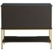 Riggs Sesame Black and Stained Gold 2 Drawer Nightstand