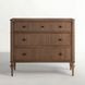 Andrea Satin Oak 3 Drawer Chest