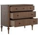 Andrea Satin Oak 3 Drawer Chest
