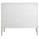 Caroline Cerused White and Brown 4 Drawer Chest