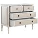 Caroline Cerused White Panel Bedroom Set