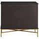 Riggs Sesame Black and Stained Brass 3 Drawer Chest