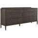 Glenwood Cerused Brown 6 Drawer Dresser
