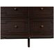 Glenwood Cerused Brown 6 Drawer Dresser