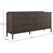 Glenwood Cerused Brown 6 Drawer Dresser