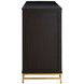 Riggs Stained Gold and Sesame Black 6 Drawer Dresser
