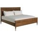 Andrea Satin Oak King Panel Bed