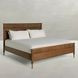 Andrea Satin Oak King Panel Bed