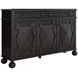 Ezekiel Cerused Forest Black 3 Door Sideboard