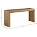 Sirius Satin Oak Rectangular Console Table