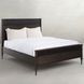 Andrea Dark Stained Oak King Panel Bed