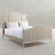 Caroline Cerused White Queen Panel Bed