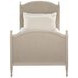 Caroline Cerused White Twin Panel Bed