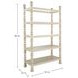Natalie Cerused White Bookcase