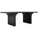 Miera Brushed Black 84" Rectangular Dining Table