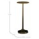 Ombre Faded Bronze Round Drink Table