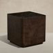 Summit Dusk and Dark Emperador Square Marble Top Side Table