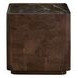Summit Dusk and Dark Emperador Square Marble Top Side Table