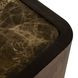 Summit Dusk and Dark Emperador Square Marble Top Side Table