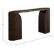 Summit Dusk and Dark Emperador Oval Marble Top Console Table