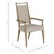 Highland Dawn and Sand Performance Fabric Upholstered Dining Arm Chair