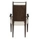 Highland Dusk and Sand Performance Fabric Upholstered Dining Arm Chair