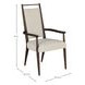 Highland Dusk and Sand Performance Fabric Upholstered Dining Arm Chair