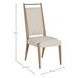 Highland Dawn and Sand Performance Fabric Upholstered Dining Side Chair