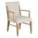 Maris Ivory Performance Fabric Upholstered Dining Arm Chair