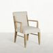 Maris Ivory Performance Fabric Upholstered Dining Arm Chair