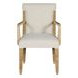 Maris Ivory Performance Fabric Upholstered Dining Arm Chair