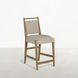 Highland Dawn and Sand Performance Fabric Upholstered Counter Height Stool