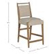 Highland Dawn and Sand Performance Fabric Upholstered Counter Height Stool