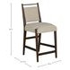 Highland Dusk and Sand Performance Fabric Upholstered Counter Height Stool