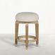 Maris Ivory Performance Fabric Upholstered Swivel Counter Height Stool